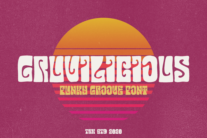 Gruvilicious - Retro Groovy Font
