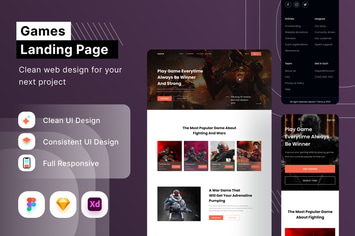 Games Landing Page