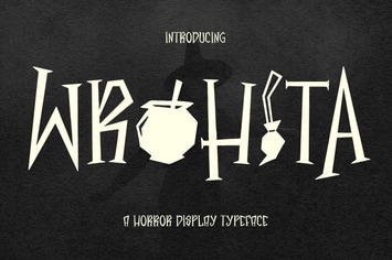 Wrohita Horror Display Font
