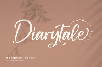 Diarytale Modern Script Font