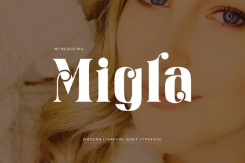 Migla Ligature Serif Typeface