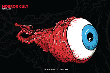 Horror Eyes Illustration