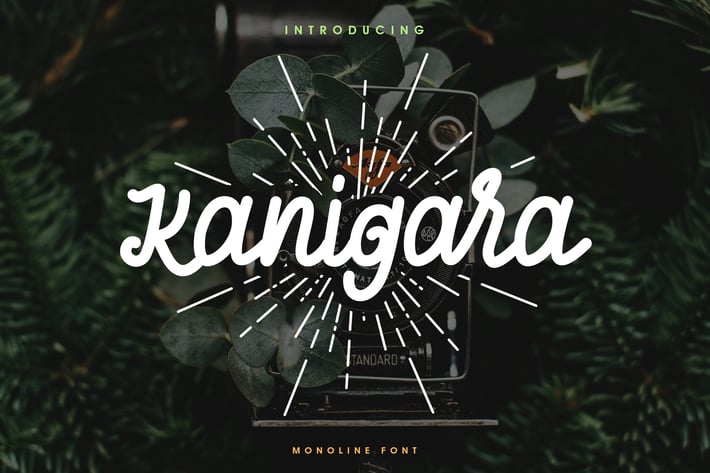 Kanigara - Monoline Font