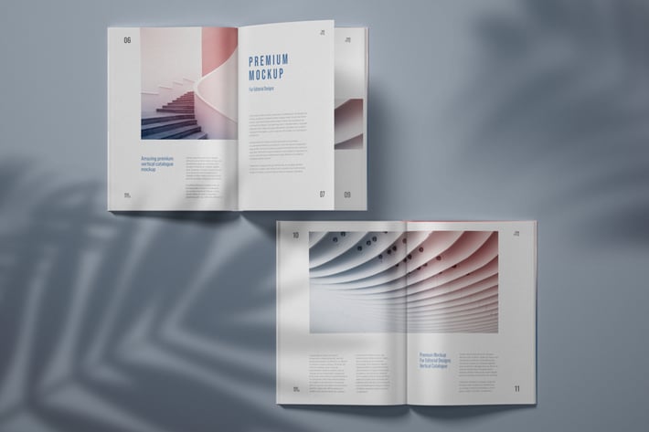 Vertical Catalogue, Magazine Mockup