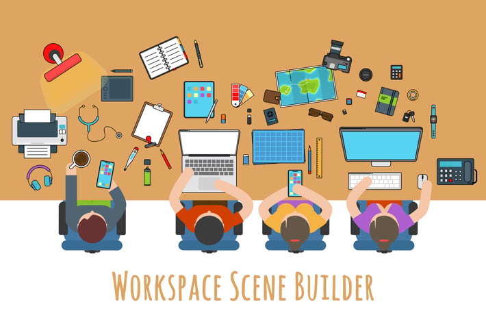 Workspace Desk Scene Builder