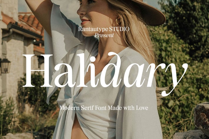 Halidary Modern Serif Font