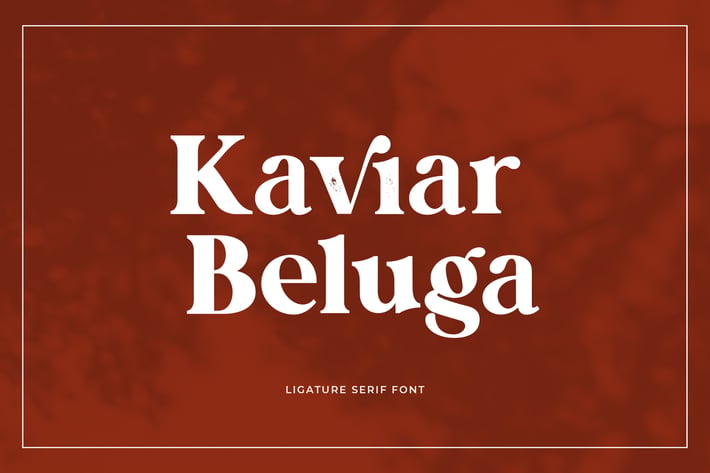 Kaviar Beluga Modern Classic Serif Font