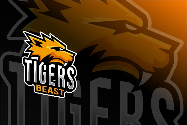 Tiger Beast Esport Logo Template
