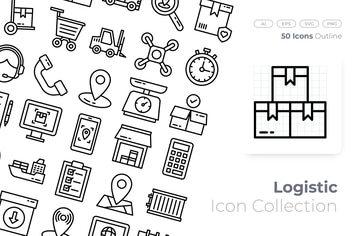 Logistic Outline Icon