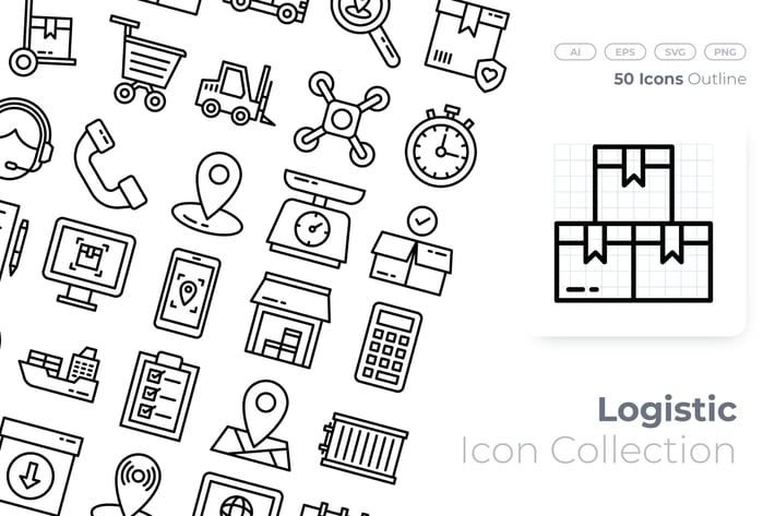 Logistic Outline Icon