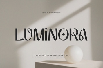 Luminora - Modern Display Sans Serif Font
