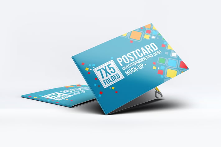Postcard Invitation Greeting Card Mock-Up V.1