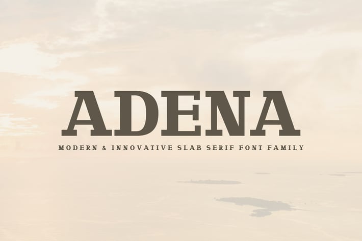 Adena Slab Serif Font Family