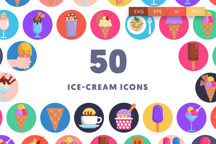 50 Ice-Cream Icons