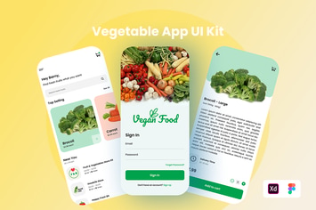 Vegetable App UI Kit
