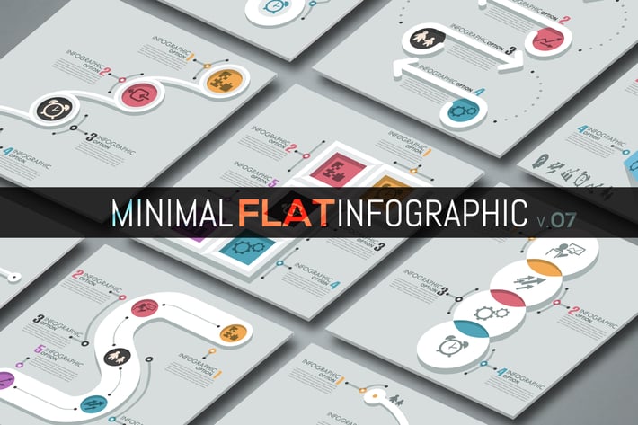 Minimal Flat Infographic v.07