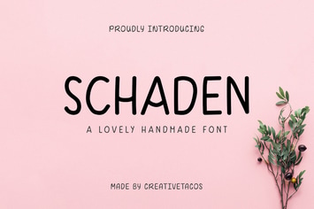 Schaden Handmade Font