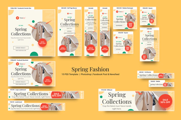 Spring Fashion Banners Ad