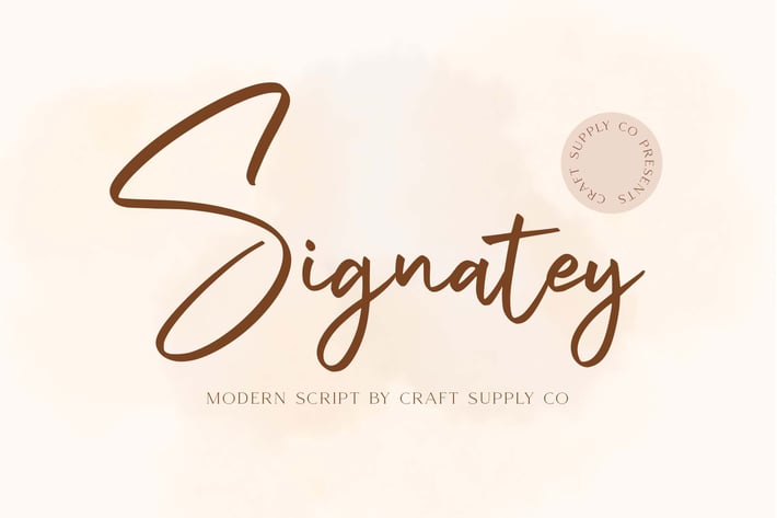 Signatey - Modern Script Font