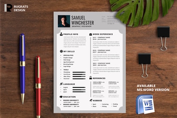 Minimalist CV Resume R4