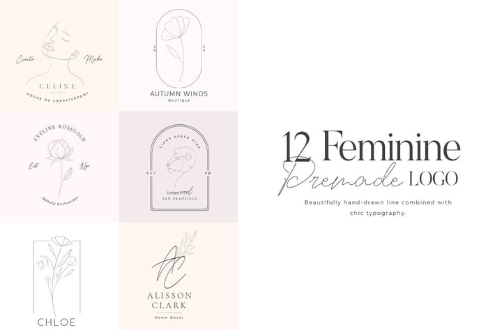 Feminine Premade Logo