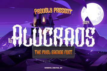 Alucrads - Pixel Gaming Font