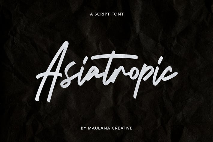 Asiatropic Script Font