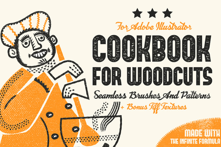 Cookbook for Woodcuts - brushes and patterns