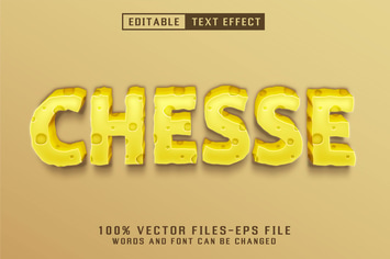 Cheese 3d Text - Editable Text Effect