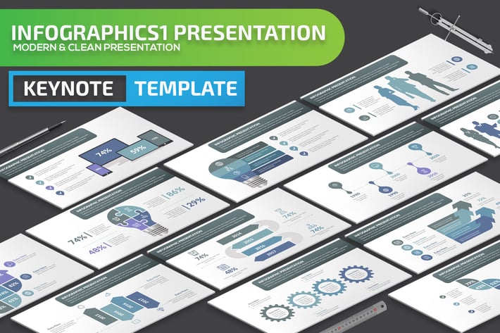 Infographics1 Keynote Presentation Template