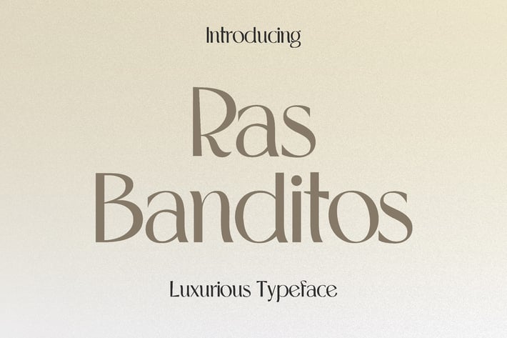 Ras Banditos - Luxury Typeface