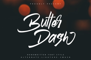 Butter Dash - Handwriten Type