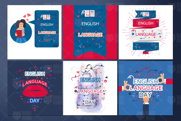 English Language Day Banners