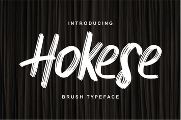 Hokese Brush Typeface