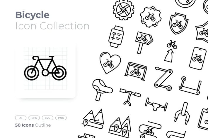 Bicycle Outline Icon