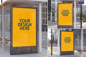 Bus Stop Poster vol.02 - Mockup