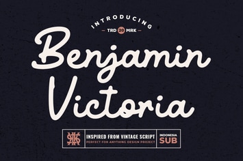 Benjamin Victoria - Retro Script Font