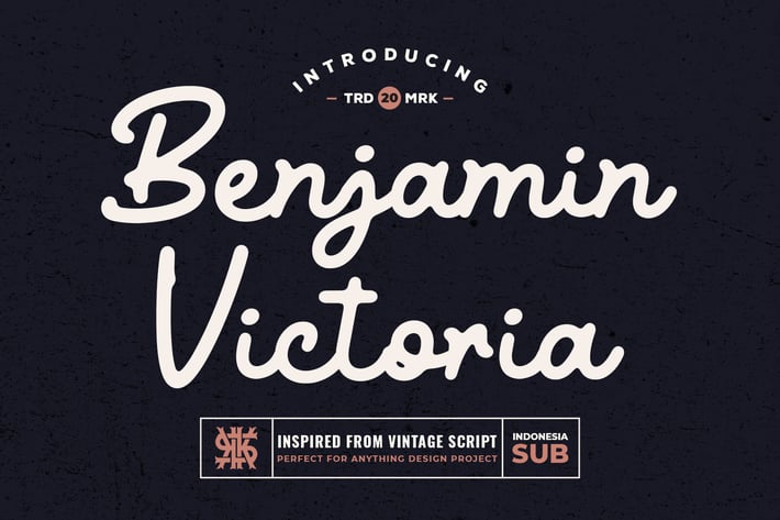 Benjamin Victoria - Retro Script Font