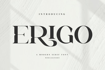 Erigo - Modern Ligature Font