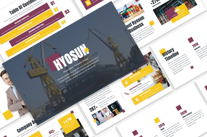 Hyosun - Logistic Template Prensentation