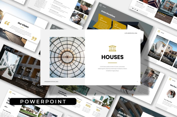 Houses - Business Clean Powerpoint Template