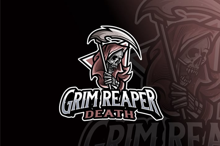 Grim Reaper Logo Template