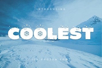 Coolest - Icy Frozen Font