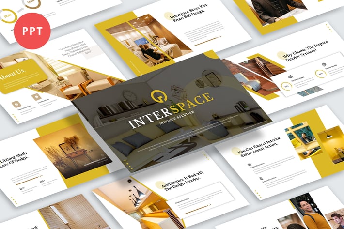 InterSpace – Interior Business PowerPoint Template