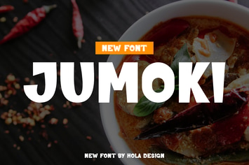 Jumoki Food and Logo Font
