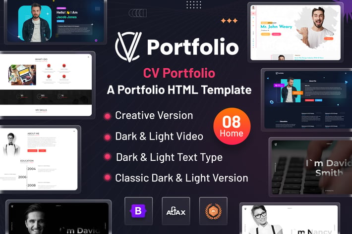 CV Portfolio - Portfolio HTML Template
