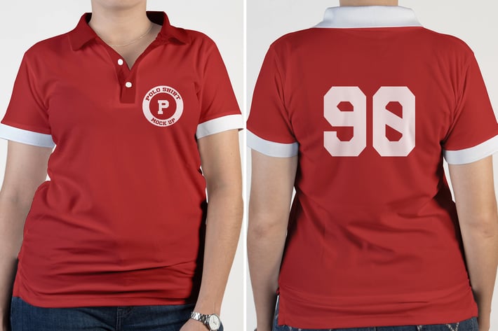 Polo Girls T shirt Mock Up