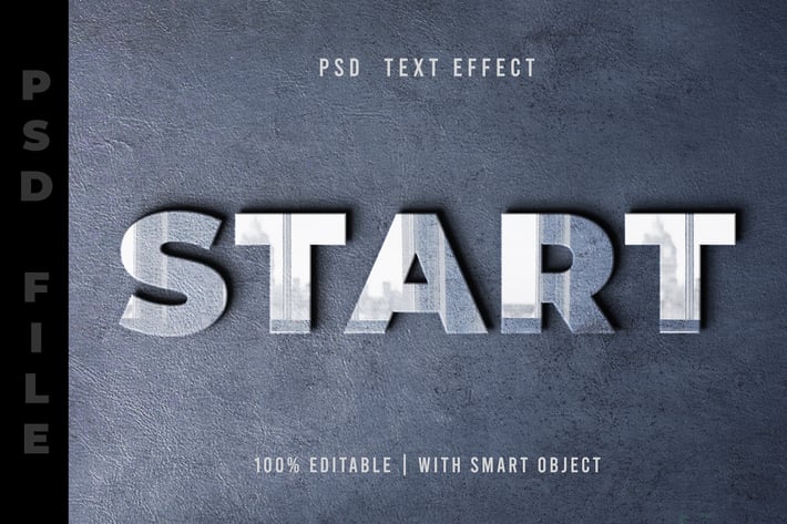Reflection PSD Text Editable