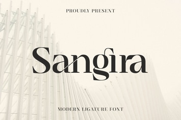Sangira - Modern Ligature Serif
