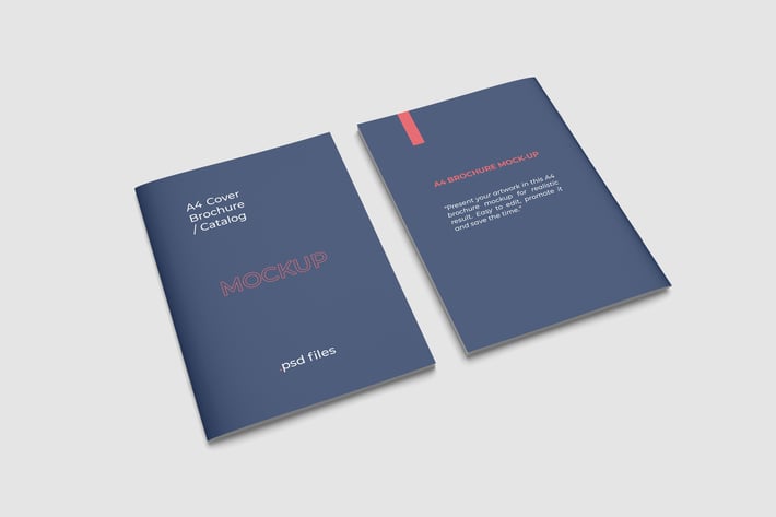 Front and Back Cover Brochure Mockups
